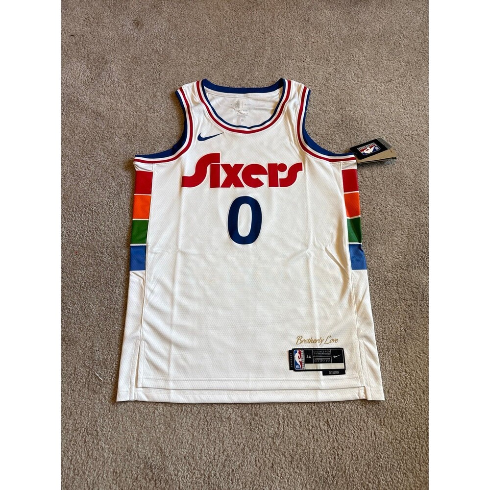 Tyrese Maxey Philadelphia 76ers City Edition Nike NWT Men’s NBA Jersey Size M